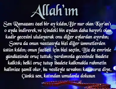 kadir gecesi duası